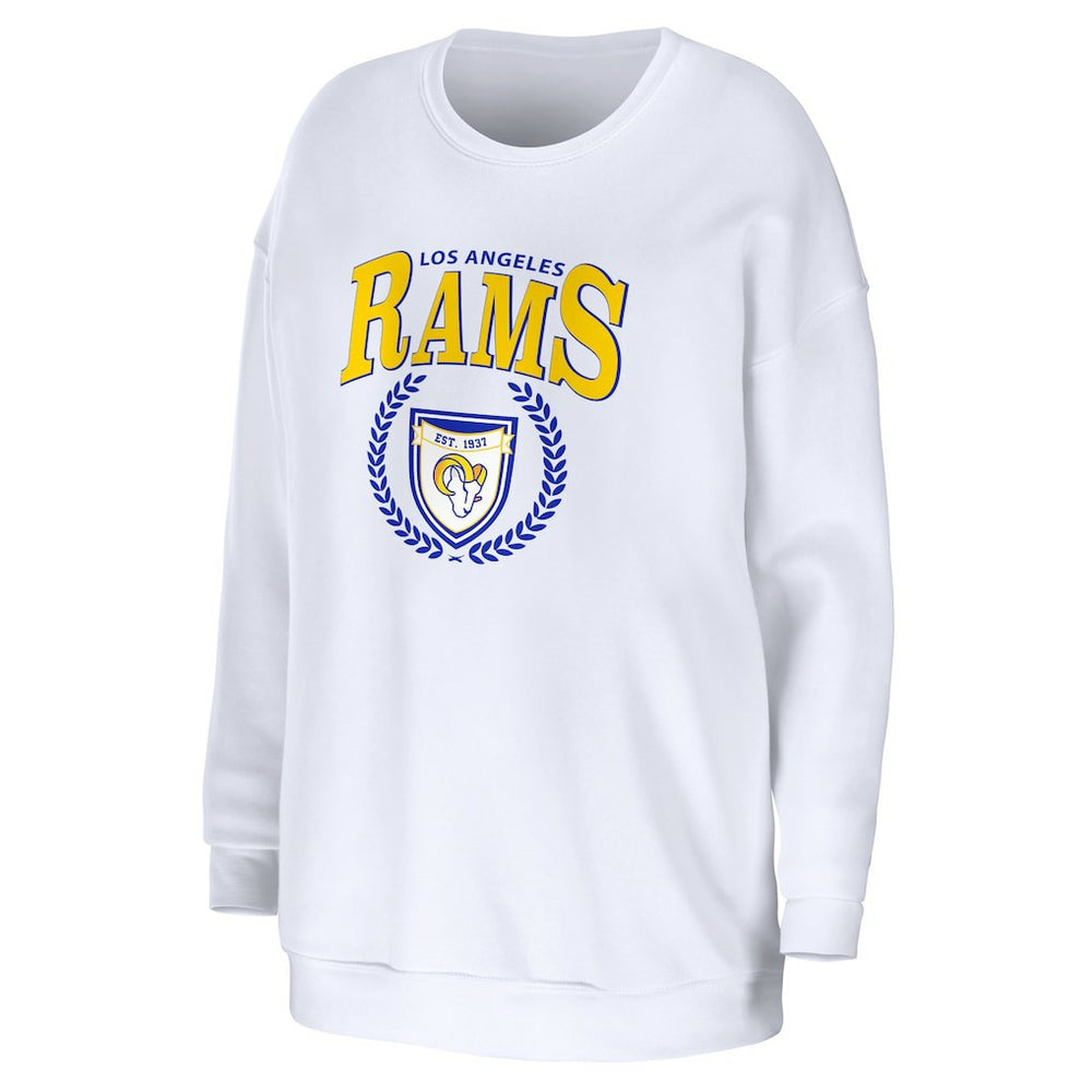 Los Angeles Rams  WEAR by Erin Andrews Women's Oversized Pullover Sweatshirt