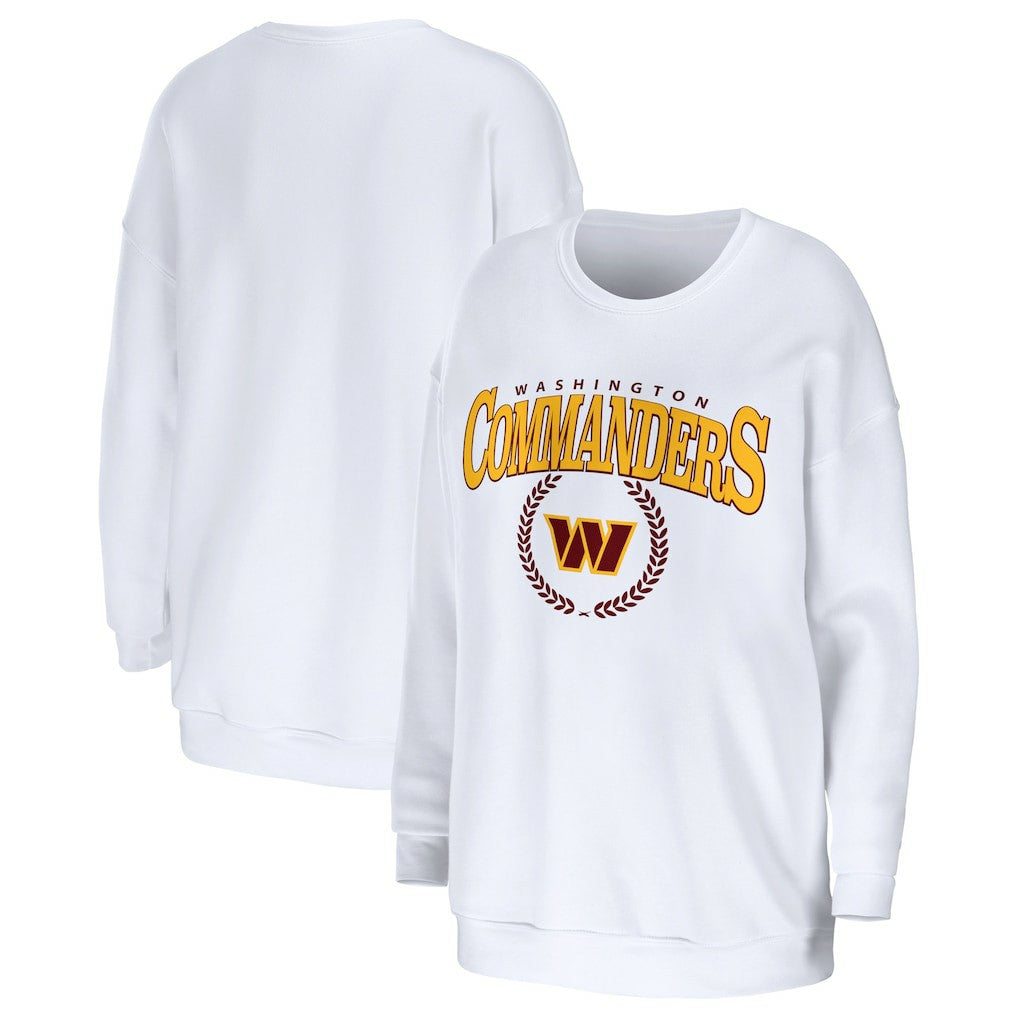 Washington Commanders  WEAR by Erin Andrews Women's Oversized Pullover Sweatshirt
