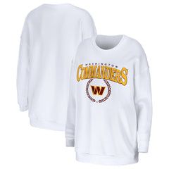 Washington Commanders  WEAR by Erin Andrews Women's Oversized Pullover Sweatshirt