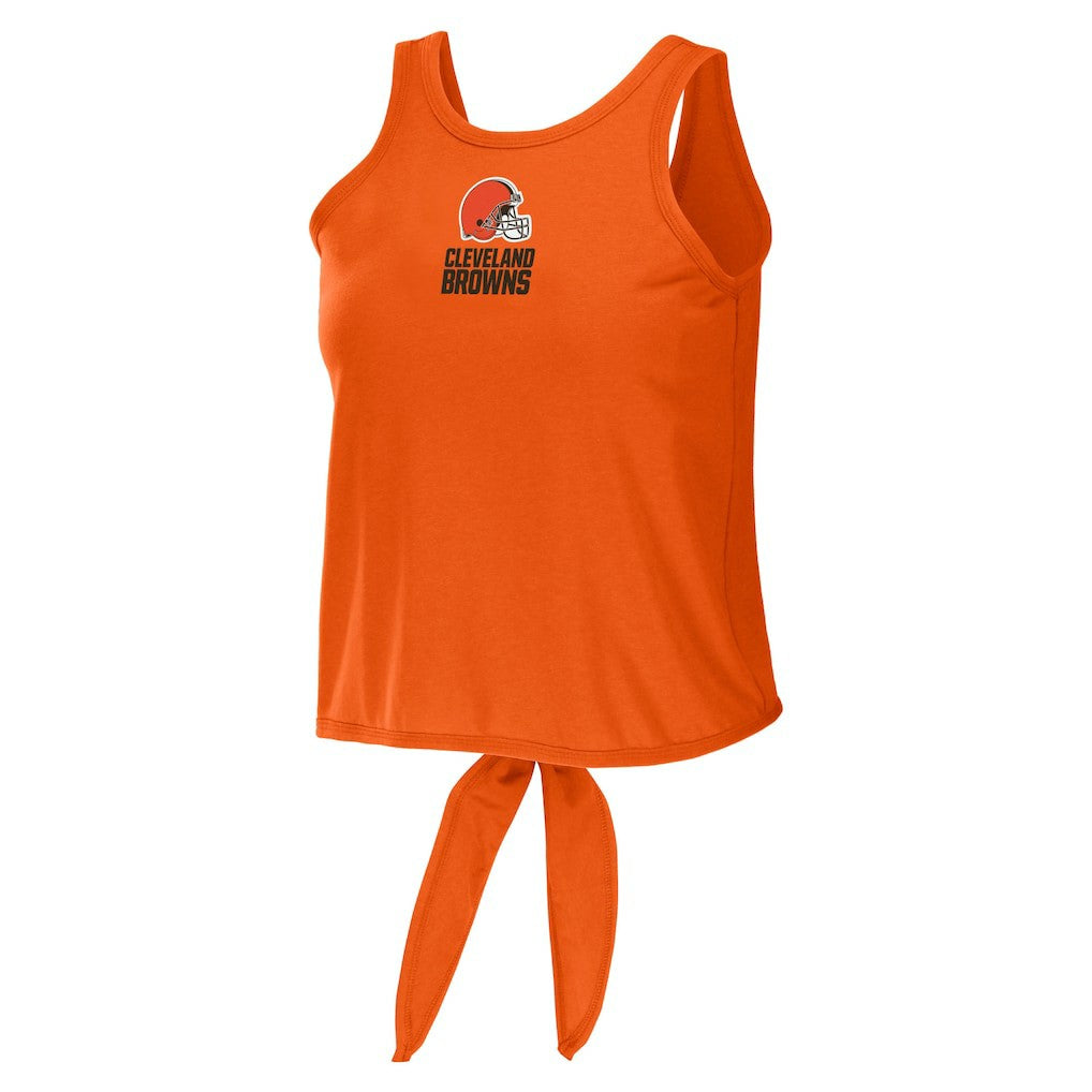 Cleveland Browns  WEAR by Erin Andrews Women's Open Back Twist Tie Tank Top