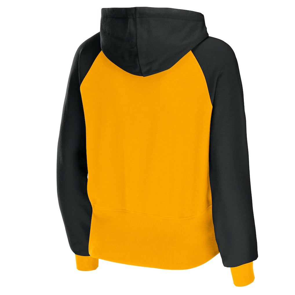 Pittsburgh Steelers  WEAR by Erin Andrews Women's Colorblock Lightweight Full-Zip Hoodie