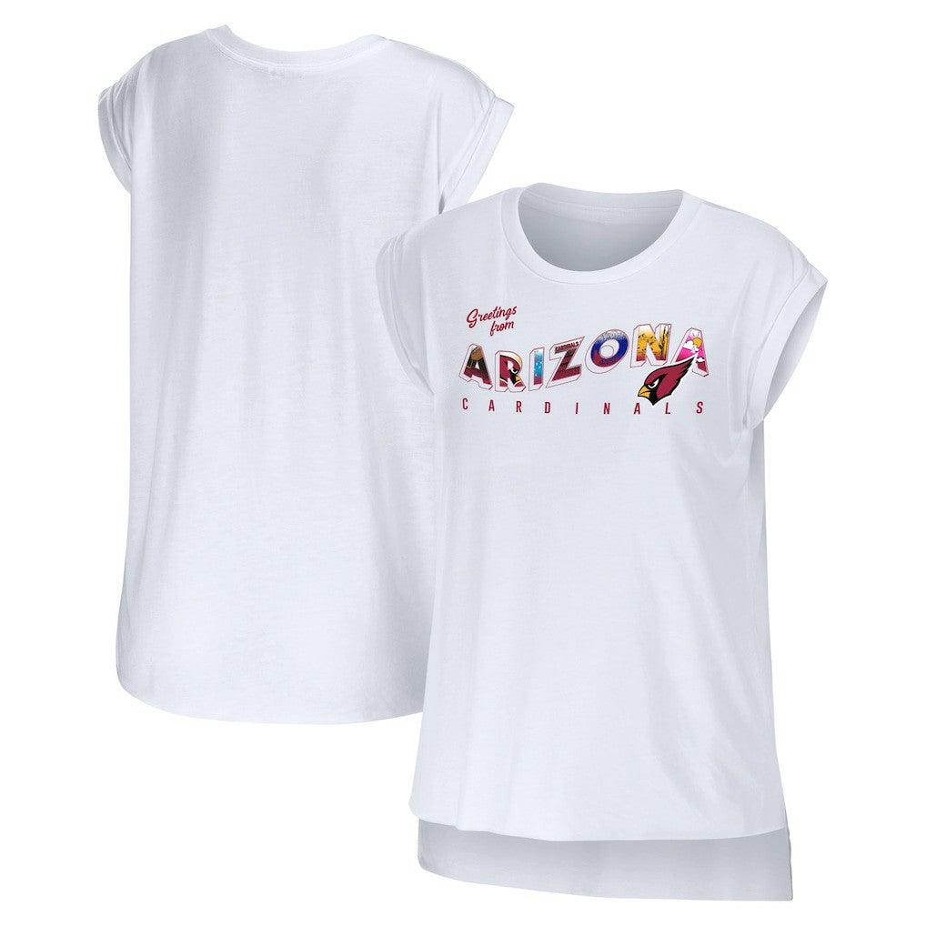 Arizona Cardinals  WEAR by Erin Andrews Women's Greetings From Muscle T-Shirt