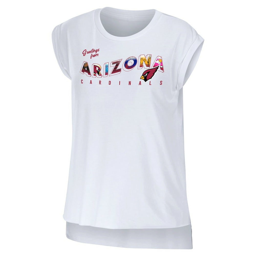 Arizona Cardinals  WEAR by Erin Andrews Women's Greetings From Muscle T-Shirt