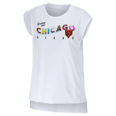 Chicago Bears  WEAR by Erin Andrews Women's Greetings From Muscle T-Shirt
