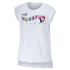 Houston Texans  WEAR by Erin Andrews Women's Greetings From Muscle T-Shirt