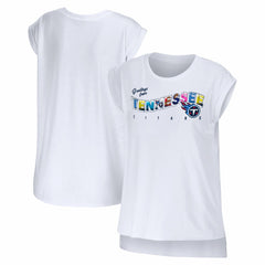 Tennessee Titans  WEAR by Erin Andrews Women's Greetings From Muscle T-Shirt