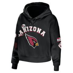 Arizona Cardinals  WEAR by Erin Andrews Women's Modest Cropped Pullover Hoodie
