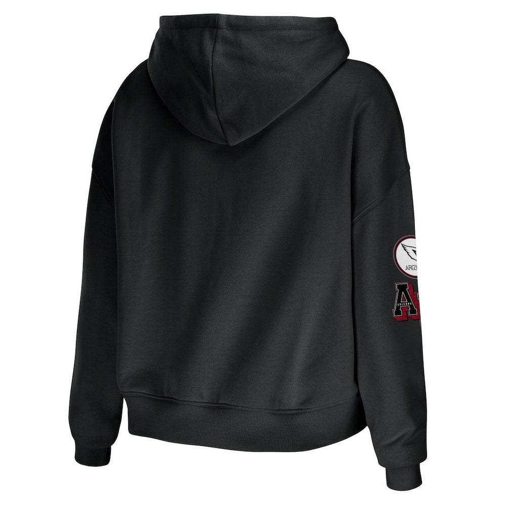 Arizona Cardinals  WEAR by Erin Andrews Women's Modest Cropped Pullover Hoodie