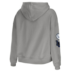 Indianapolis Colts  WEAR by Erin Andrews Women's Modest Cropped Pullover Hoodie