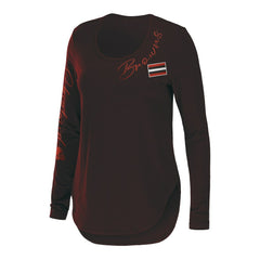 Cleveland Browns  WEAR by Erin Andrews Women's Team Scoop Neck T-Shirt
