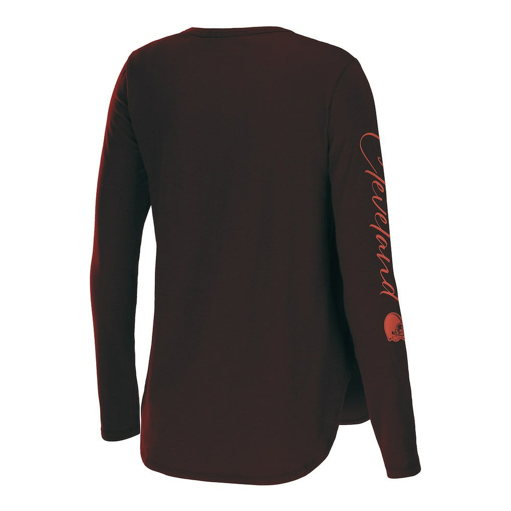 Cleveland Browns  WEAR by Erin Andrews Women's Team Scoop Neck T-Shirt