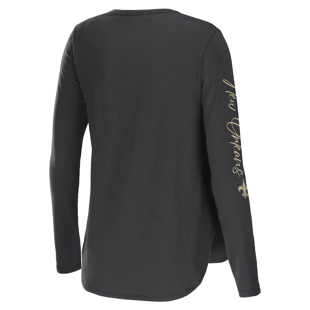 New Orleans Saints  WEAR by Erin Andrews Women's Team Scoop Neck T-Shirt