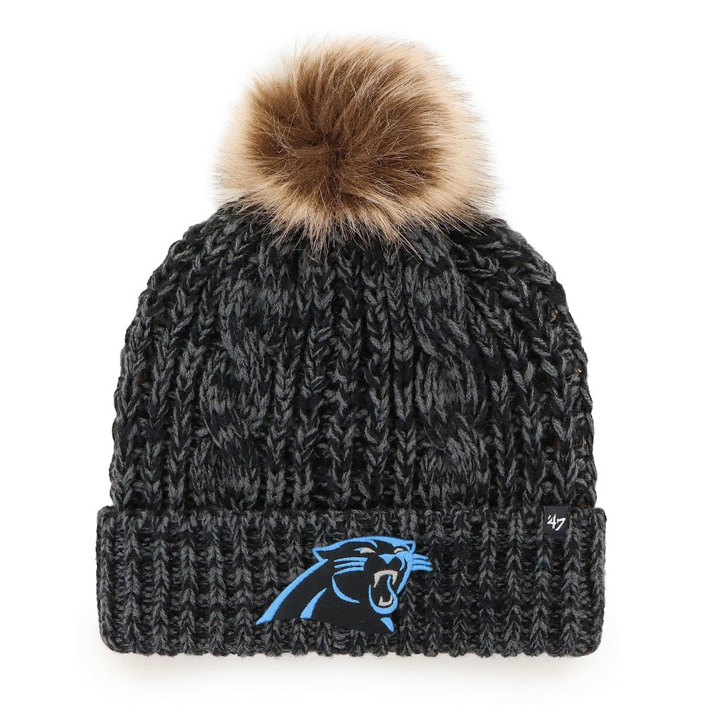 Carolina Panthers 47 brand '47 Women's Meeko Cuffed Knit Hat with Pom