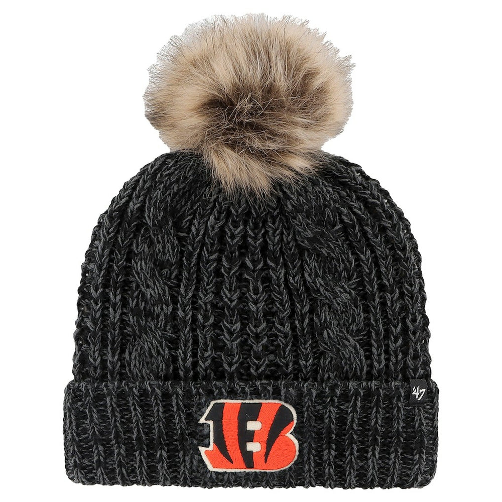 Cincinnati Bengals 47 brand '47 Women's Meeko Cuffed Knit Hat with Pom