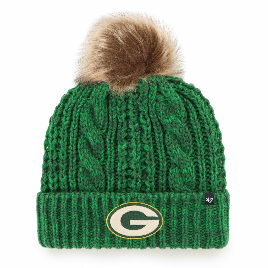 Green Bay Packers 47 brand '47 Women's Meeko Cuffed Knit Hat with Pom