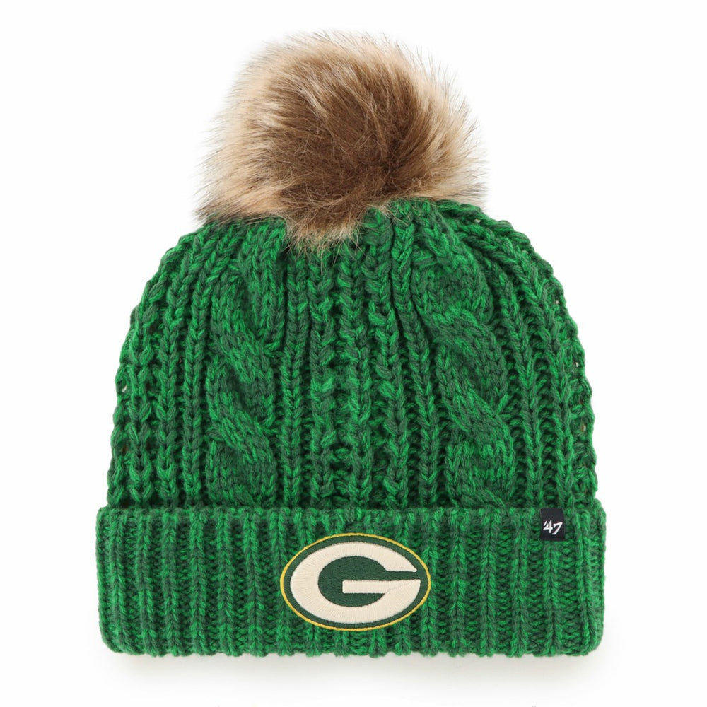 Green Bay Packers 47 brand '47 Women's Meeko Cuffed Knit Hat with Pom