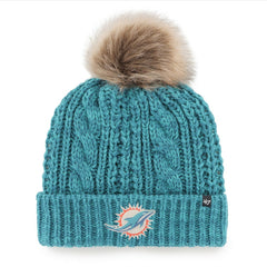 Miami Dolphins 47 brand '47 Women's Meeko Cuffed Knit Hat with Pom