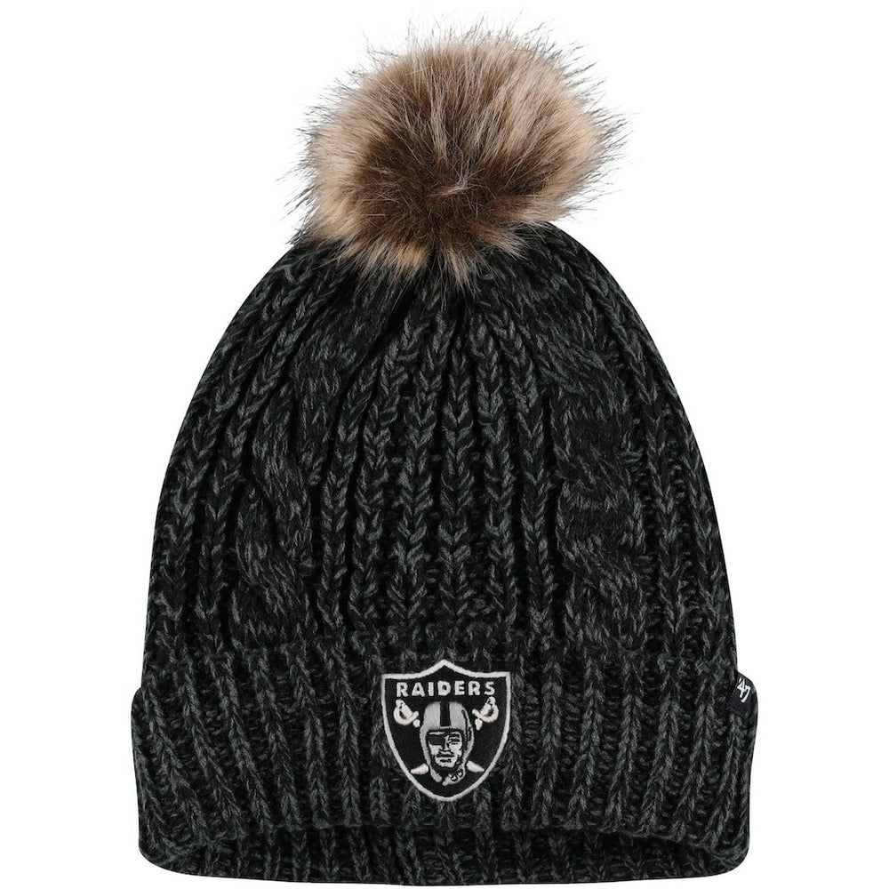 Las Vegas Raiders 47 brand '47 Women's Meeko Cuffed Knit Hat with Pom