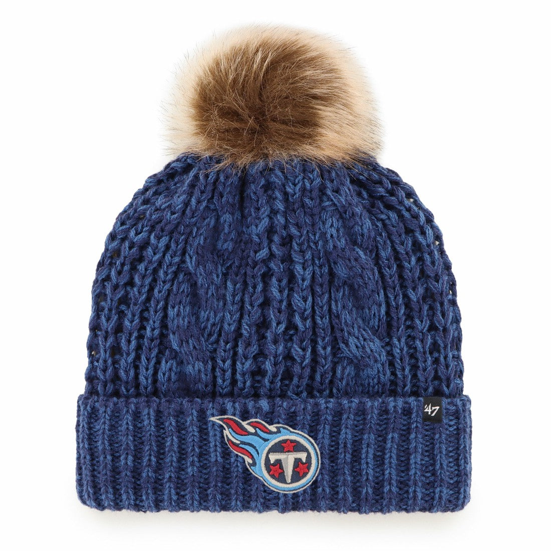 Tennessee Titans 47 brand '47 Women's Meeko Cuffed Knit Hat with Pom