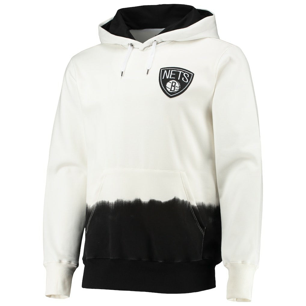 Brooklyn Nets FISLL Double Dribble Dip-Dye Pullover Hoodie Online