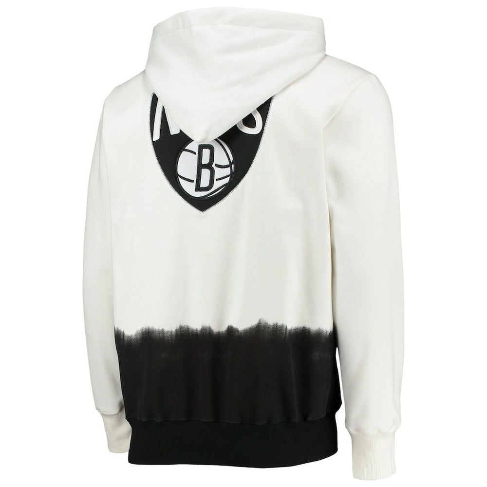 Brooklyn Nets FISLL Double Dribble Dip-Dye Pullover Hoodie Online