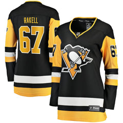 Rickard Rakell Pittsburgh Penguins Women's Fanatics Home Breakaway Player Jersey For Sale