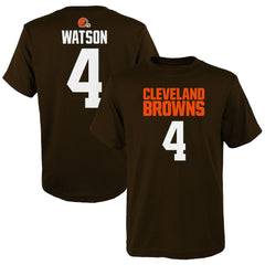 Cleveland Browns  Deshaun Watson  Youth Mainliner Player Name & Number T-Shirt