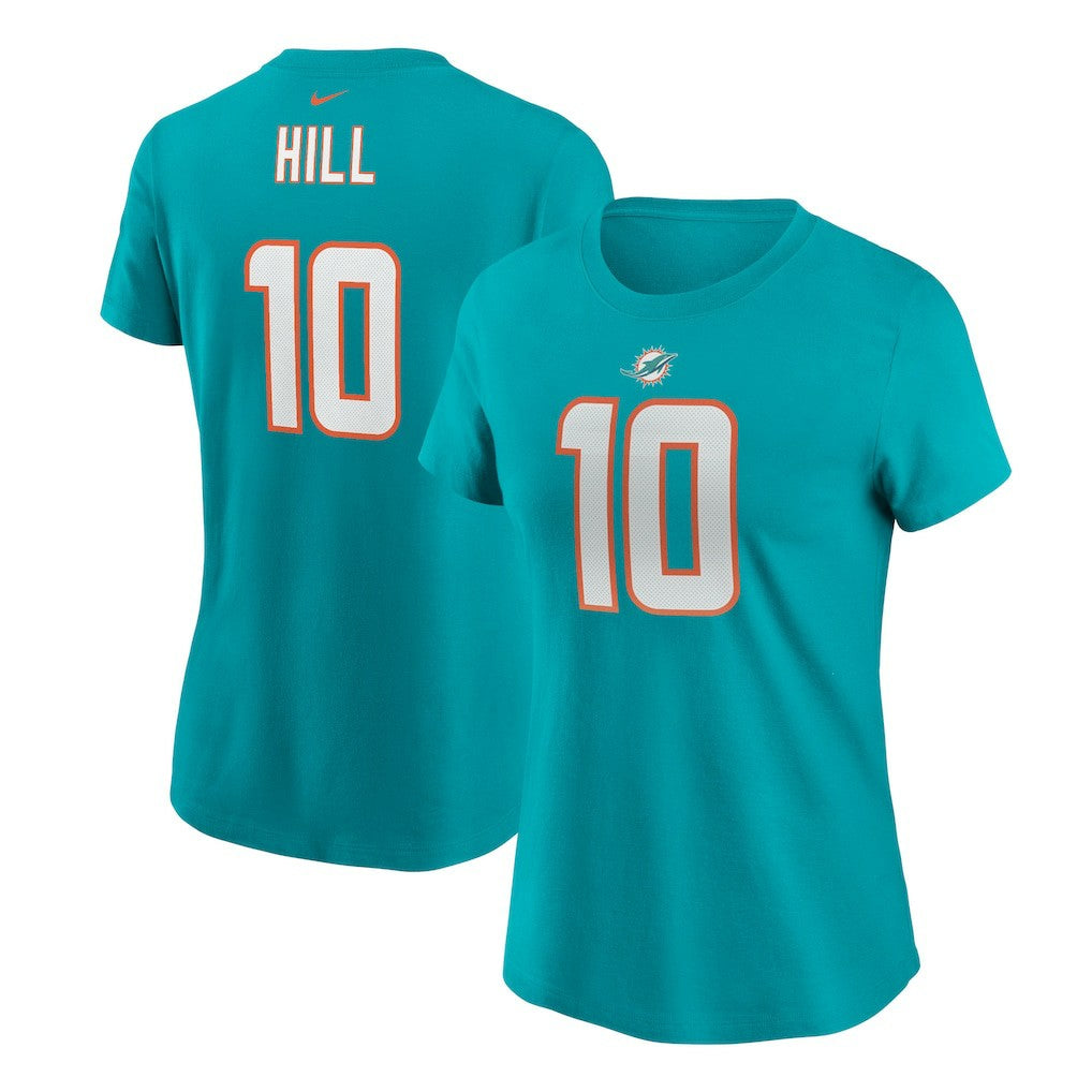 Miami Dolphins Nike Tyreek Hill  Women's Player Name & Number T-Shirt