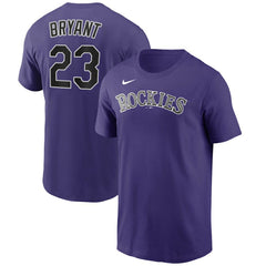 Kris Bryant Colorado Rockies Nike Name & Number T-Shirt | MLB On Sale