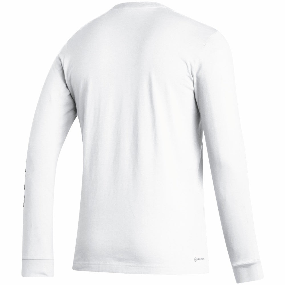 Juventus Team Crest Long Sleeve T-Shirt White - Adidas
