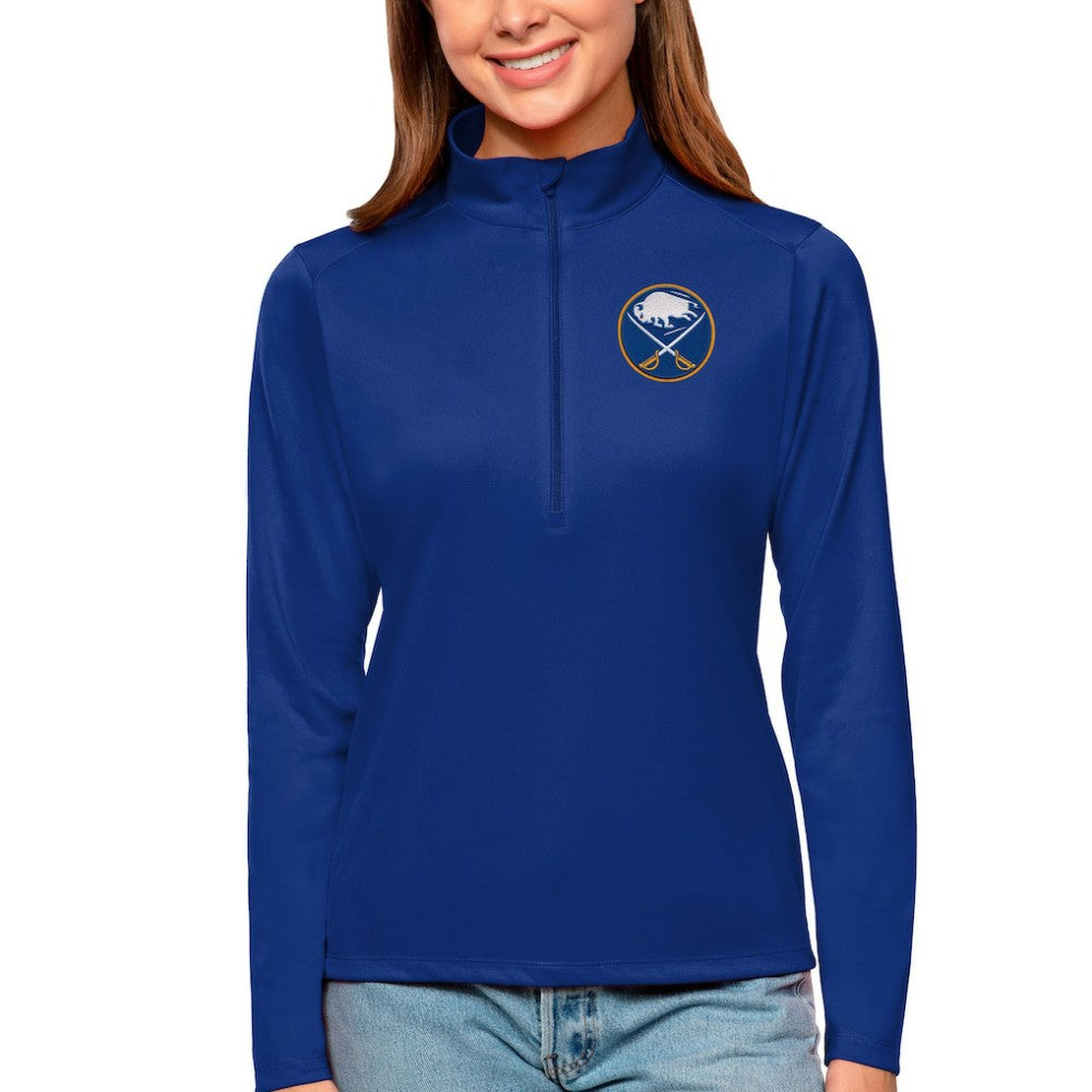 Buffalo Sabres Antigua Women's Tribute Quarter-Zip Pullover Top Outlet