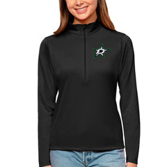 Dallas Stars Antigua Women's Tribute Quarter-Zip Pullover Top Discount