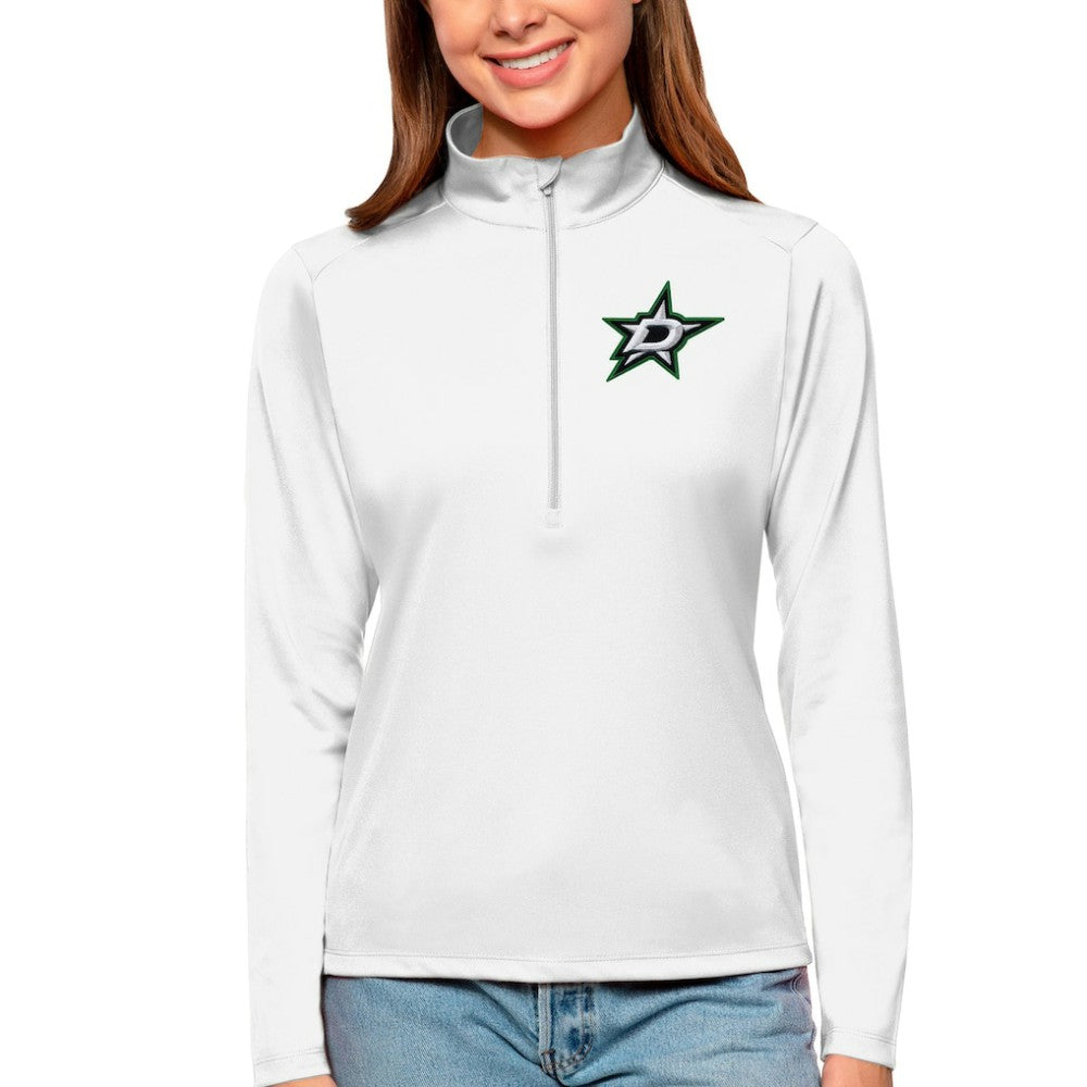Dallas Stars Antigua Women's Tribute Quarter-Zip Pullover Top For Sale