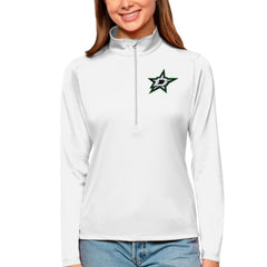 Dallas Stars Antigua Women's Tribute Quarter-Zip Pullover Top For Sale
