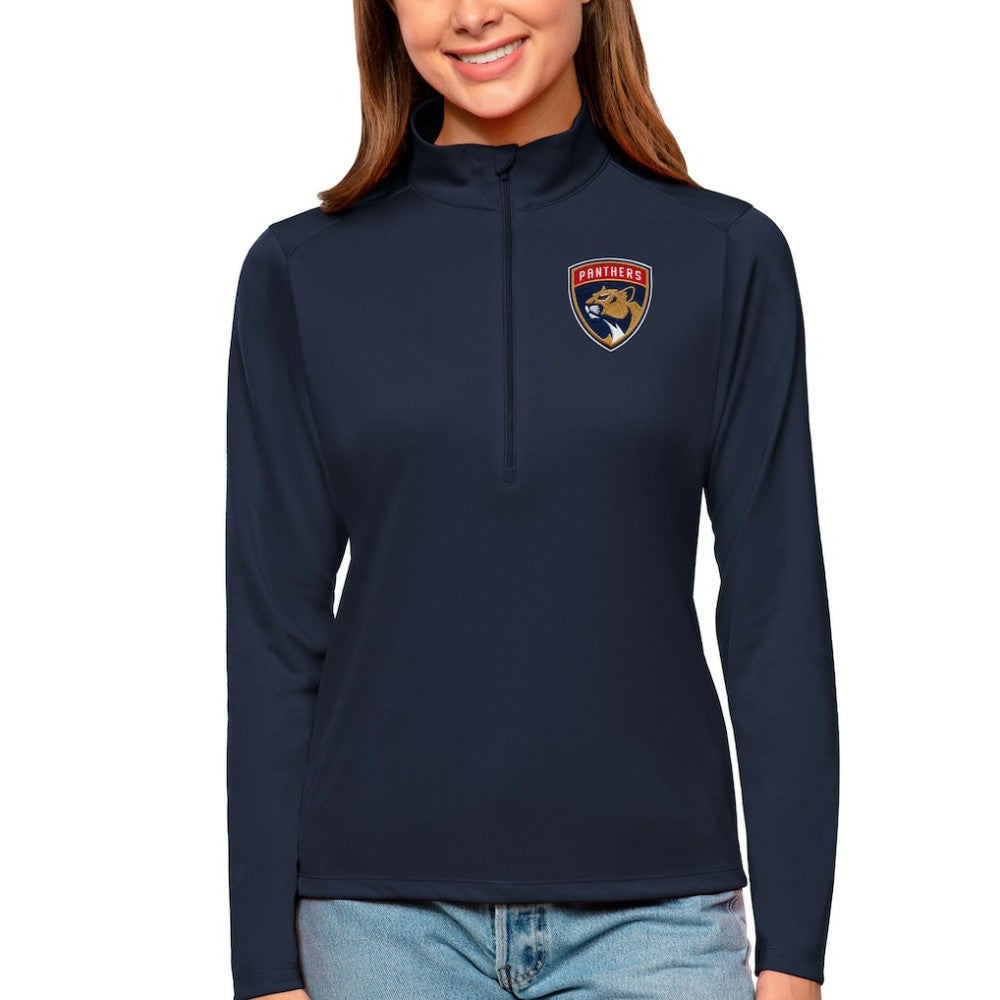 Florida Panthers Antigua Women's Tribute Quarter-Zip Pullover Top Online