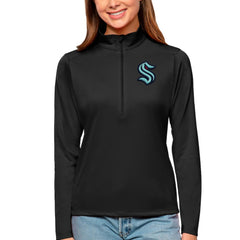 Seattle Kraken Antigua Women's Tribute Quarter-Zip Pullover Top Online