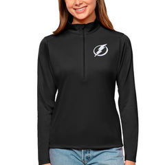 Tampa Bay Lightning Antigua Women's Tribute Quarter-Zip Pullover Top Online