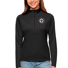 Winnipeg Jets Antigua Women's Tribute Quarter-Zip Pullover Top Outlet
