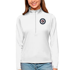 Winnipeg Jets Antigua Women's Tribute Quarter-Zip Pullover Top For Sale