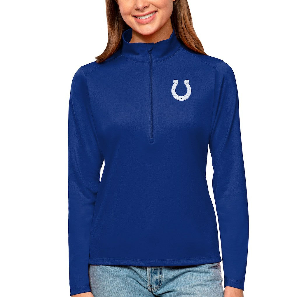 Indianapolis Colts  Antigua Women's Tribute Half-Zip Top