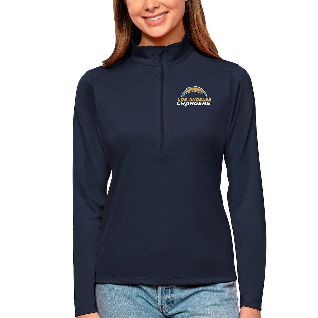 Los Angeles Chargers  Antigua Women's Tribute Half-Zip Top