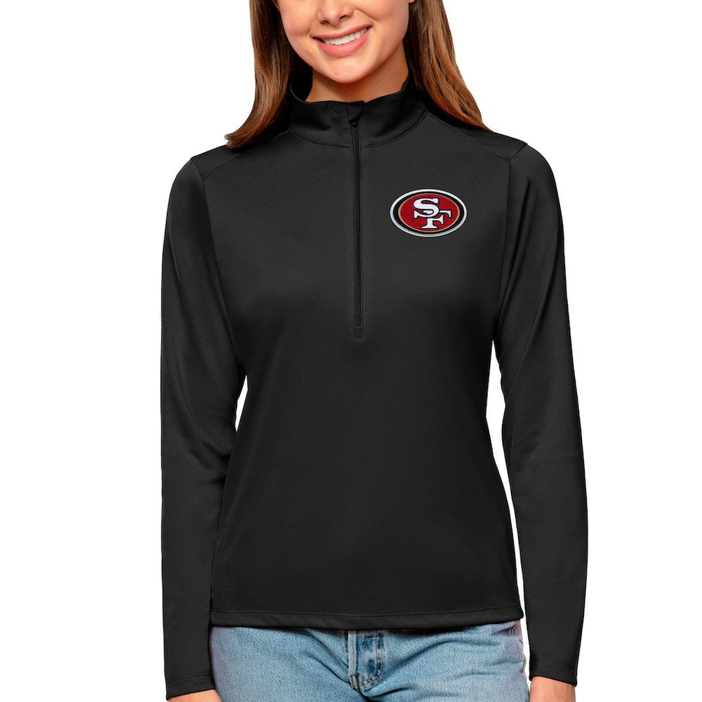 San Francisco 49ers  Antigua Women's Tribute Half-Zip Top