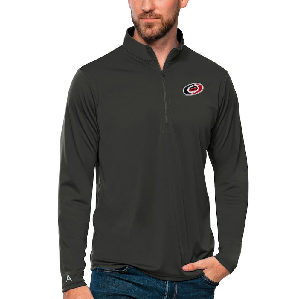 Carolina Hurricanes Antigua Tribute Quarter-Zip Pullover Top Online