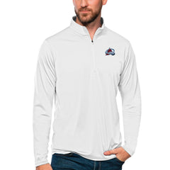 Colorado Avalanche Antigua Tribute Quarter-Zip Pullover Top Online