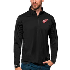 Detroit Red Wings Antigua Tribute Quarter-Zip Pullover Top On Sale