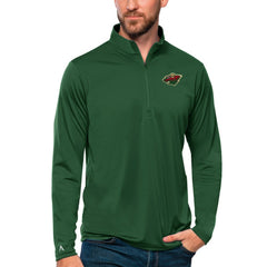 Minnesota Wild Antigua Tribute Quarter-Zip Pullover Top Online