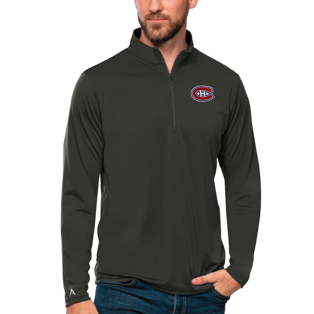 Montreal Canadiens Antigua Tribute Quarter-Zip Pullover Top Discount