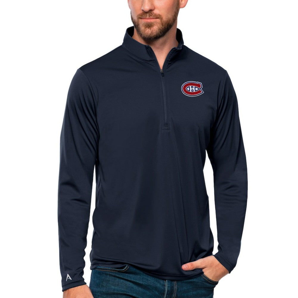 Montreal Canadiens Antigua Tribute Quarter-Zip Pullover Top Discount