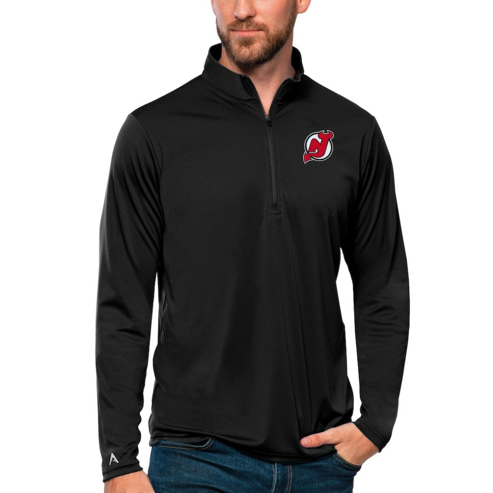 New Jersey Devils Antigua Tribute Quarter-Zip Pullover Top For Sale