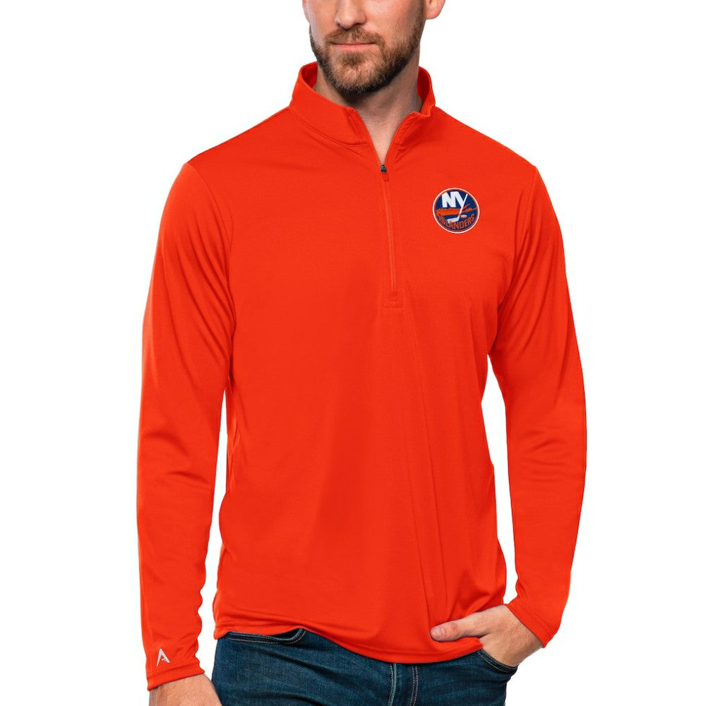 New York Islanders Antigua Tribute Quarter-Zip Pullover Top Discount
